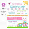 EASTER BUNNY BRUNCH & EGG HUNT FLYER SET